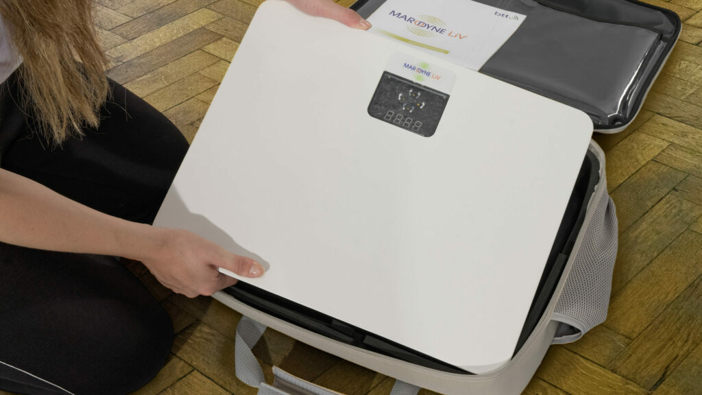 Jederzeit nutzbar, einfach auspacken, Marodyne LiV nutzen, medizinisch zertifiziertes Therapiegerät